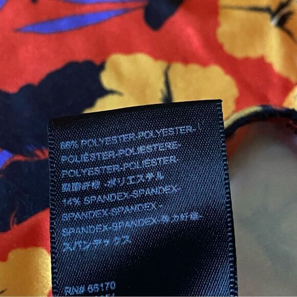 Urban Outfitters Racerback Bodycon Dress Vibrant Hibiscus Floral Bright Small - Picture 11 of 11